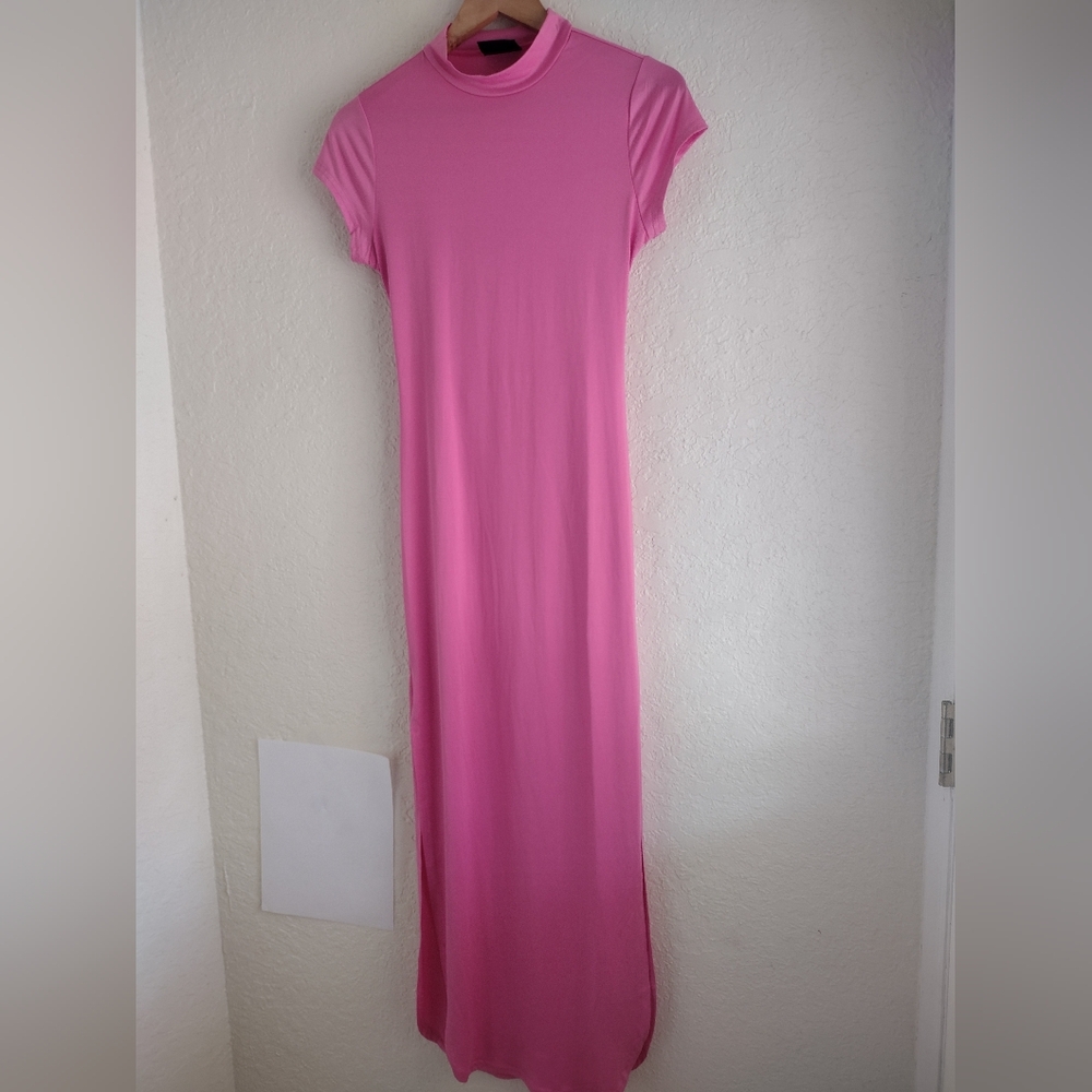 Jolie & Joy Pink Maxi Dress With Open Back - Picture 5 of 7